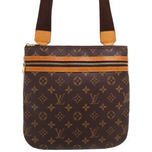 Louis Vuitton Monogram Leather Brown Pochette Bosphore Shoulder Bag